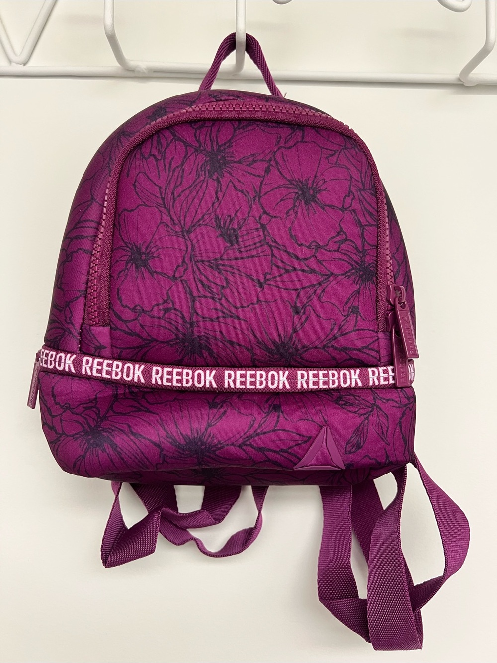 Reebok Magenta Floral Mini Backpack